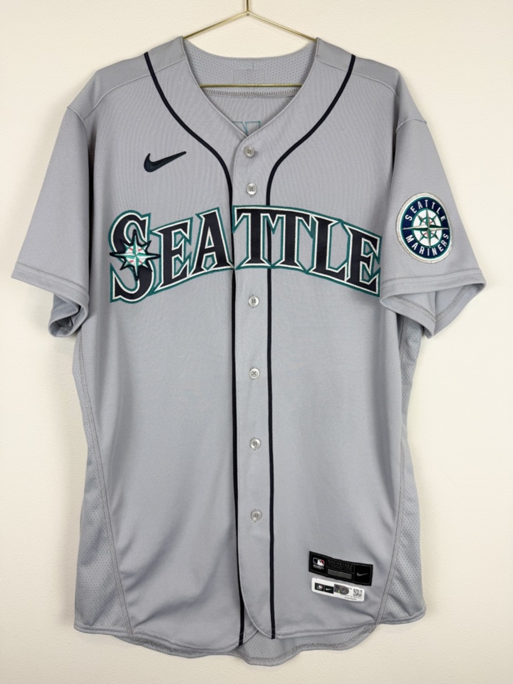Seattle Mariners David McKay #49 Team Issued Nike Authentic on Field Jersey Sz46